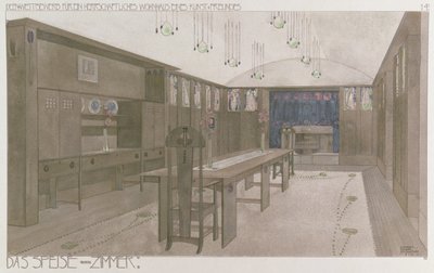 Design for a Dining Room, 1901 by Charles Rennie Mackintosh